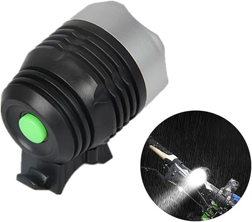 Miniatura 7 de Luxshiny Modo de faro de bicicleta de montaña, brillo ajustable, haz ancho para montar por la noche, lámpara frontal compacta para carretera ciudad