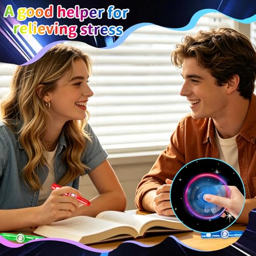 Image of CZWZ 18Pcs Mini Spinner Pens Bulk, Ballpoint Pen for Birthdays and Children's Parties, Fun Gifts Pen
