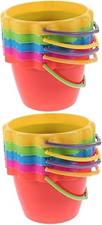TOYANDONA 10 Pçs Brinquedo Balde De Praia Brinquedos De Praia Para Crianças Molde Do Bebê Brinquedo Infantil Ao Ar Livre Brinquedos De Areia Mini Balde De Praia Balde De Praia Brinquedos De