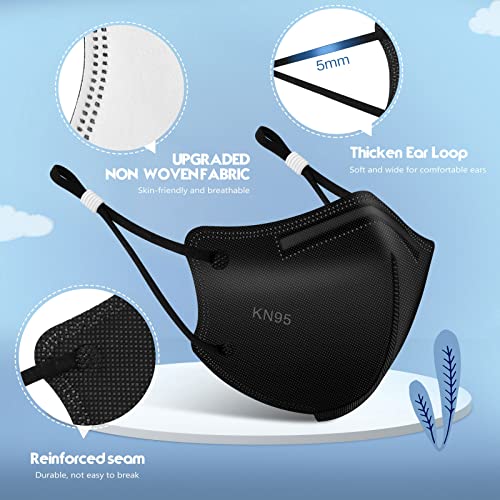 WWDOLL Kids KN95 Face Mask 25 Pack, 5Layers Breathable KN95 Masks for