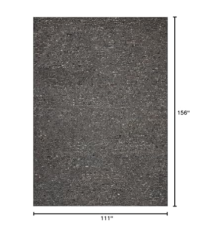 Image of Loloi Magnolia Home by Joanna Gaines Jones Granite 9'-3 inch x 13' Area Rug | Magnolia Home by Joanna Gaines JON-05 Approx. 9x13 Grey Living room Dining room Bedroom, Plush, Organic, Low-Pile, Area Rug