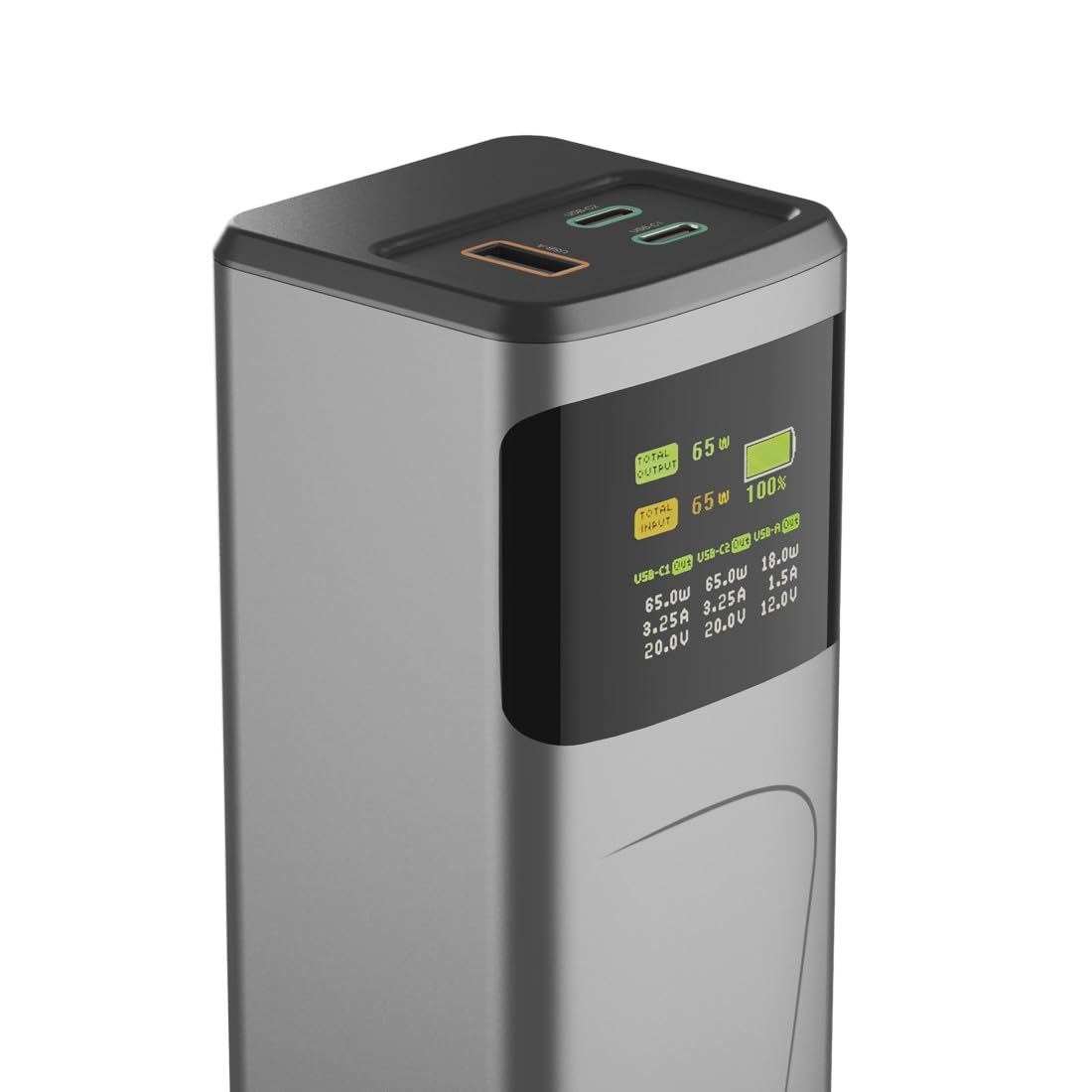 Hama Power Pack "High Power" - Zewnętrzny Akumulator 20000mAh, Szybkie Ładowanie 65W, Power Delivery, Quickcharge, 2x USB-C, 1x USB-A, Kompaktowy Format Podróżny