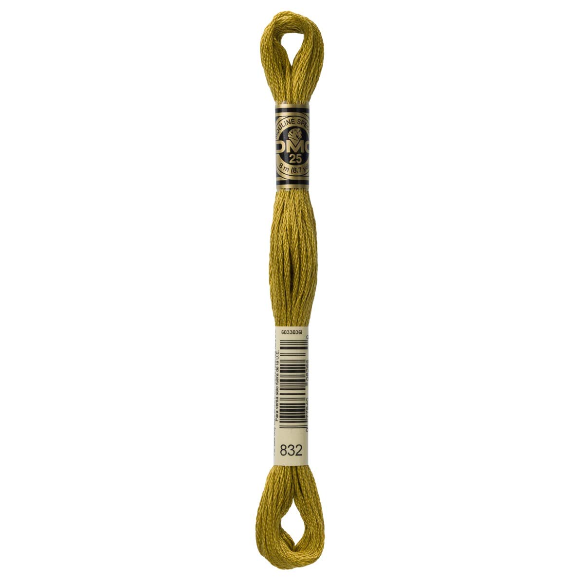 DMC Embroidery Floss Mouline Stranded Cotton Thread for Hand Embroidery and Sewing - Colour No: 832-3 x 8m Skeins โ image 1