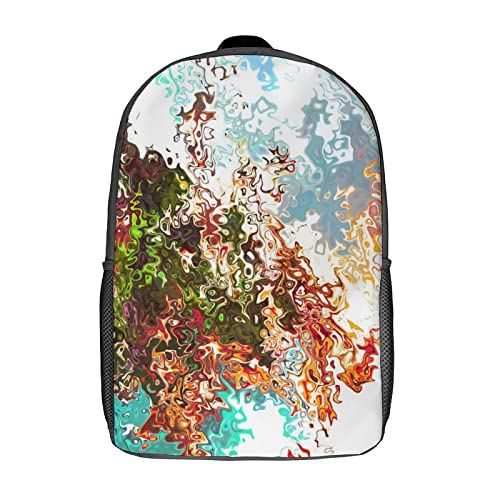 Sac à dos scolaire pour enfants 17 pouces imprimé 3D multicolore