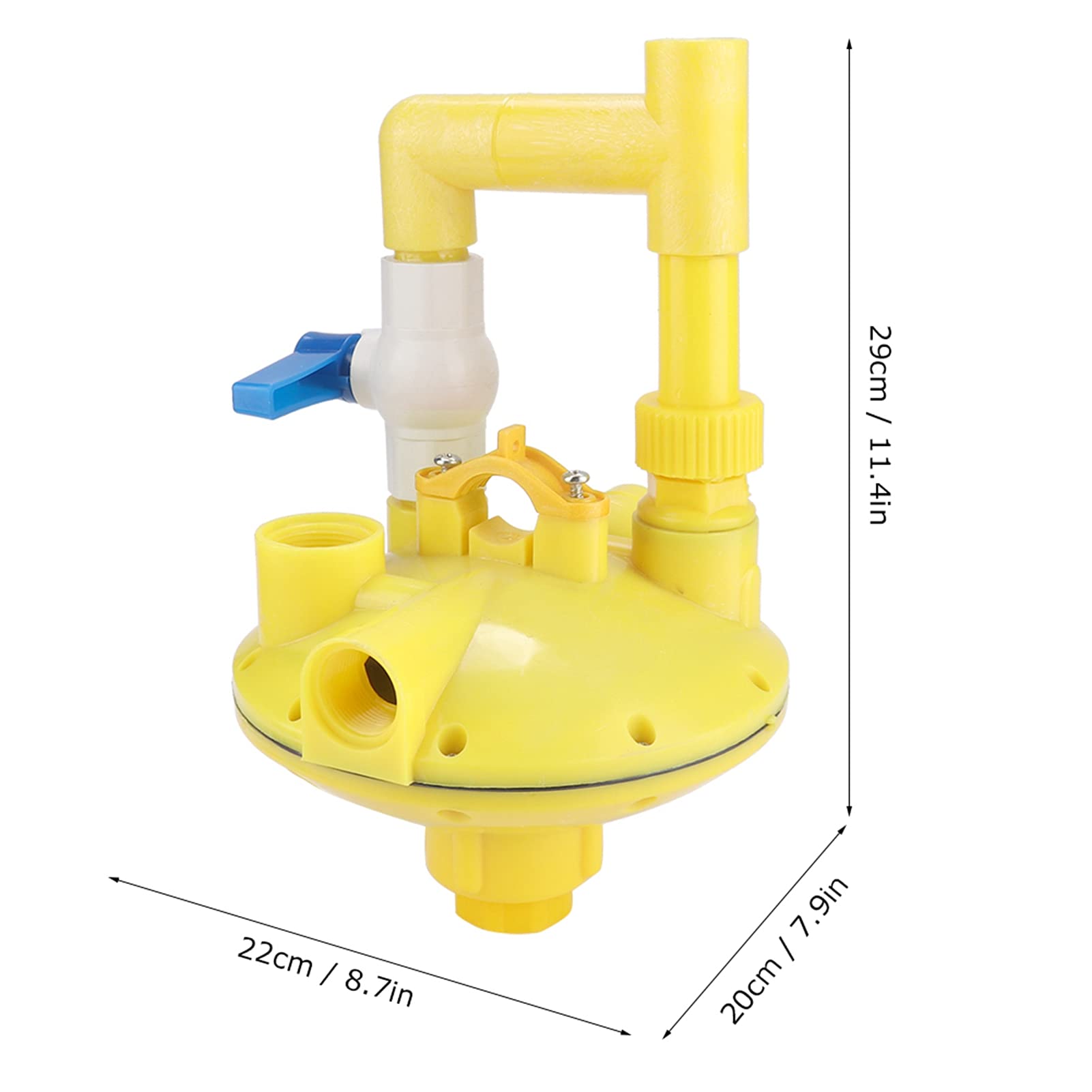 Zerodis Druckregler Für Hühnerwasserspender – Bidirektional, Einstellbares Reduzierventil, Für Geflügeltränken Und Landwirtschaftliche Betriebe