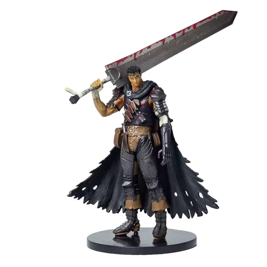 Amazon.com: QUUUY Berserk figma: Guts Black Swordsman Ver