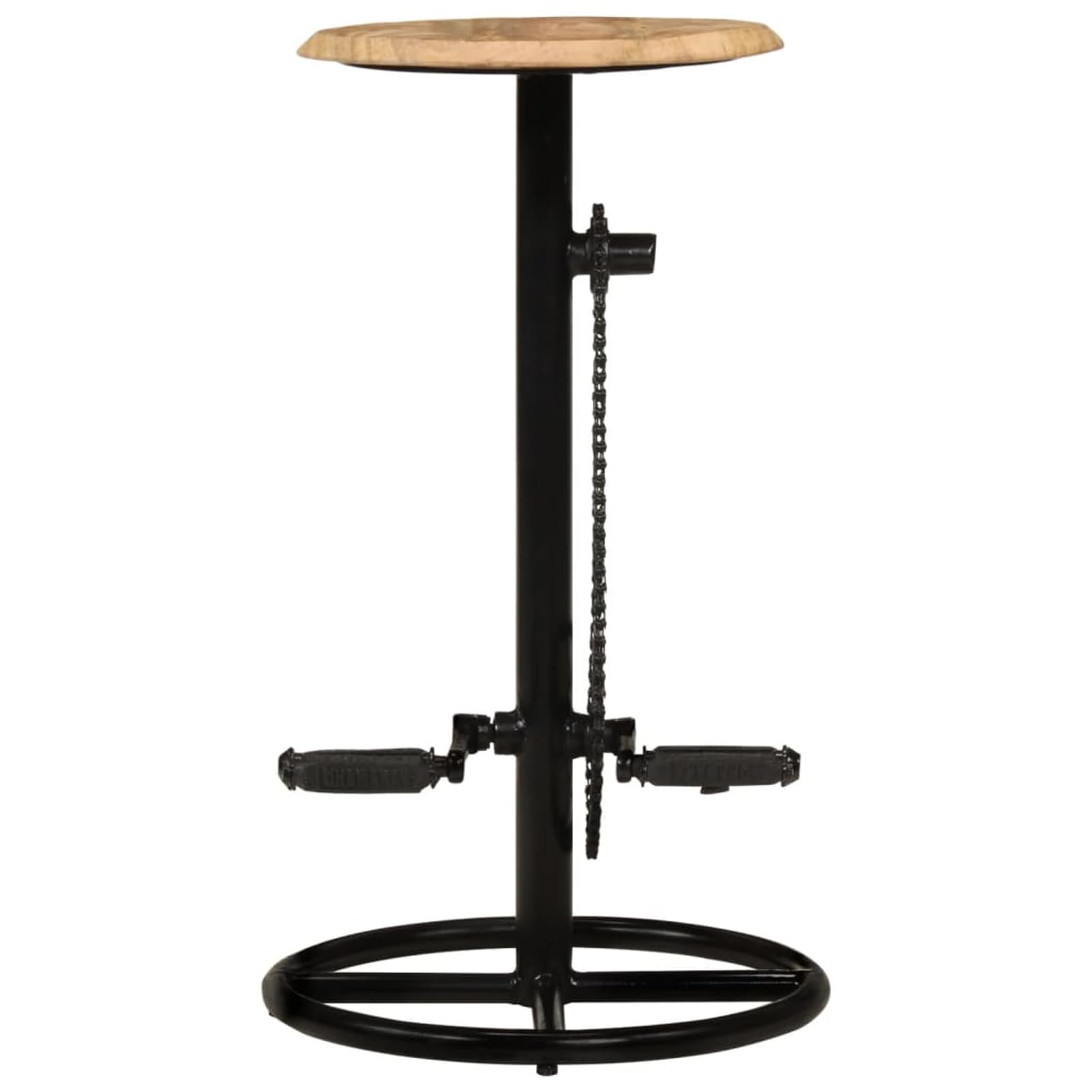 Homgoday Taburetes de bar de madera maciza de mango, silla de oficina, silla de oficina, bar, silla de escritorio para salón o dormitorio