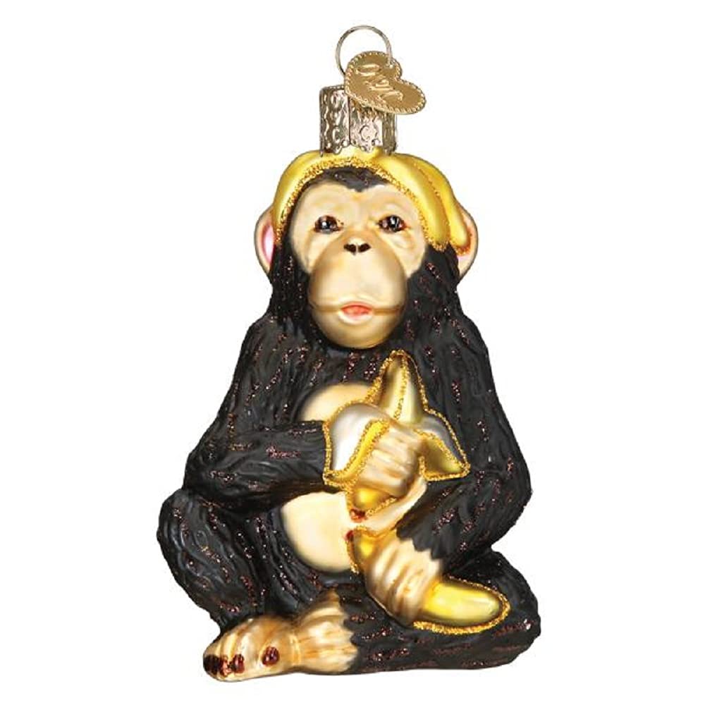 Old World Christmas Chimpanzee Ornaments Glass Blown Ornaments For Christmas Tree