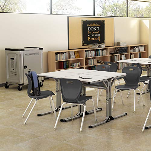 Learniture Shapes Series School Chair, 14" Seat Height, Graphite, Lnt-Inm3014Gt-So (Pack Of 4) #TOP1