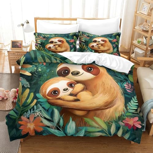 Housse de couette imprimé en 3D avec fermeture éclair fluide super king - 3