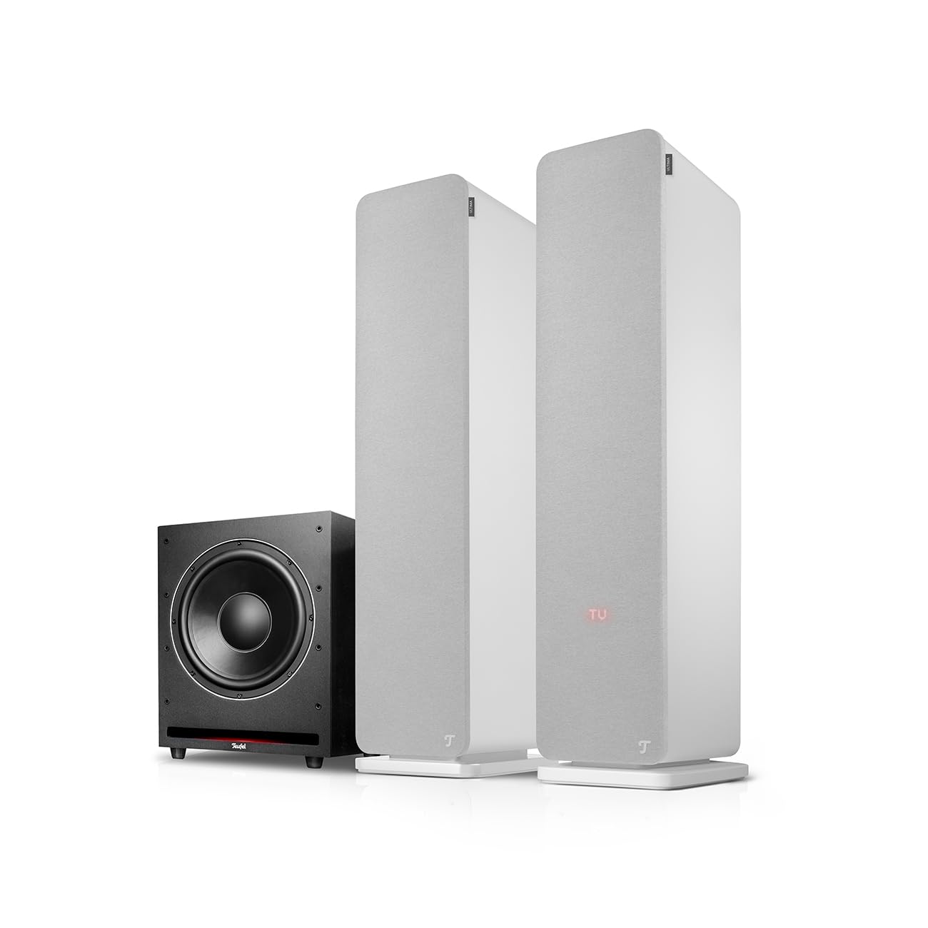 Teufel Ultima 40 AKTIV 3 Club Edition - Kraftvolles 2.1 Soundsystem mit Mächtiger Subwoofer, Bluetooth aptX, 260 W, Bassreflex, Integrierter Verstärker, HDMI ARC CEC‌, USB-C (Weiß)