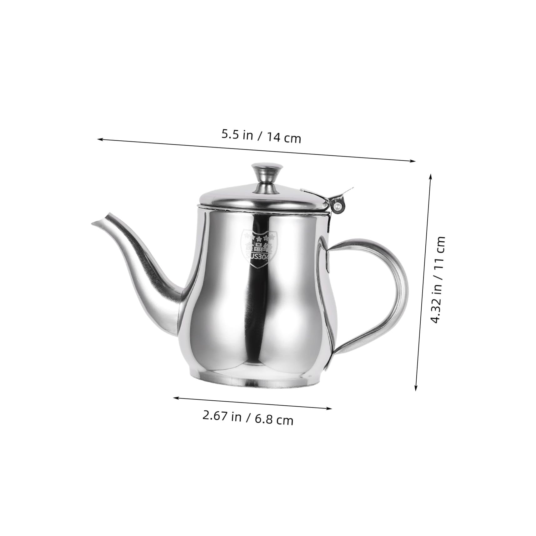 Recipiente Almacenamiento Aceite Inoxidable para Acero Cocina de Filtro 13oz Tapa y Filtrado de Grasa