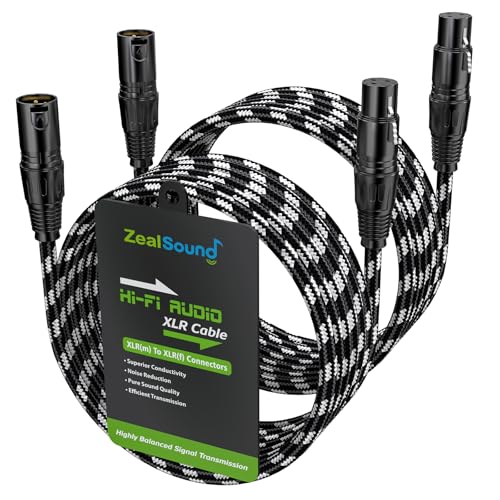 Amazon.co.jp: ZealSound XLRケーブル 3m 2本パック キャノンケーブル