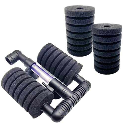 RedBeryl スポンジフィルター XY-2830用 XY-2831用 交換用 水槽 ろ過装置 取替え 水草 シングル ダブル スポンジ フィルター (XY2831 1個 交換フィルター 2個)