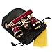 HQRP New Generation Opera Glasses Binocular 3 x 25 w/Crystal Clear Optic (CCO) & Built-in Extendable Handle, Burgundy with Gold Trim