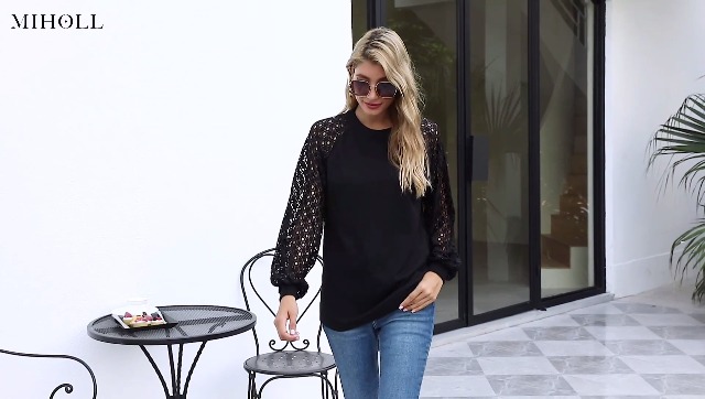 3 MIHOLL+Womens+Casual+Balloon+Sleeve