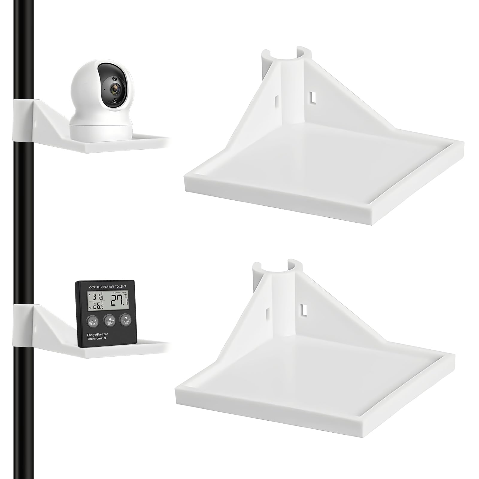 Tienda de Cultivo Marco Angular, 2 Piezas Armario Cultivo Marco Angular, Multifuncional Armario de Cultivo Soporte, Se Utiliza para Colocar Cámaras, Higrómetros, Pequeñas Macetas