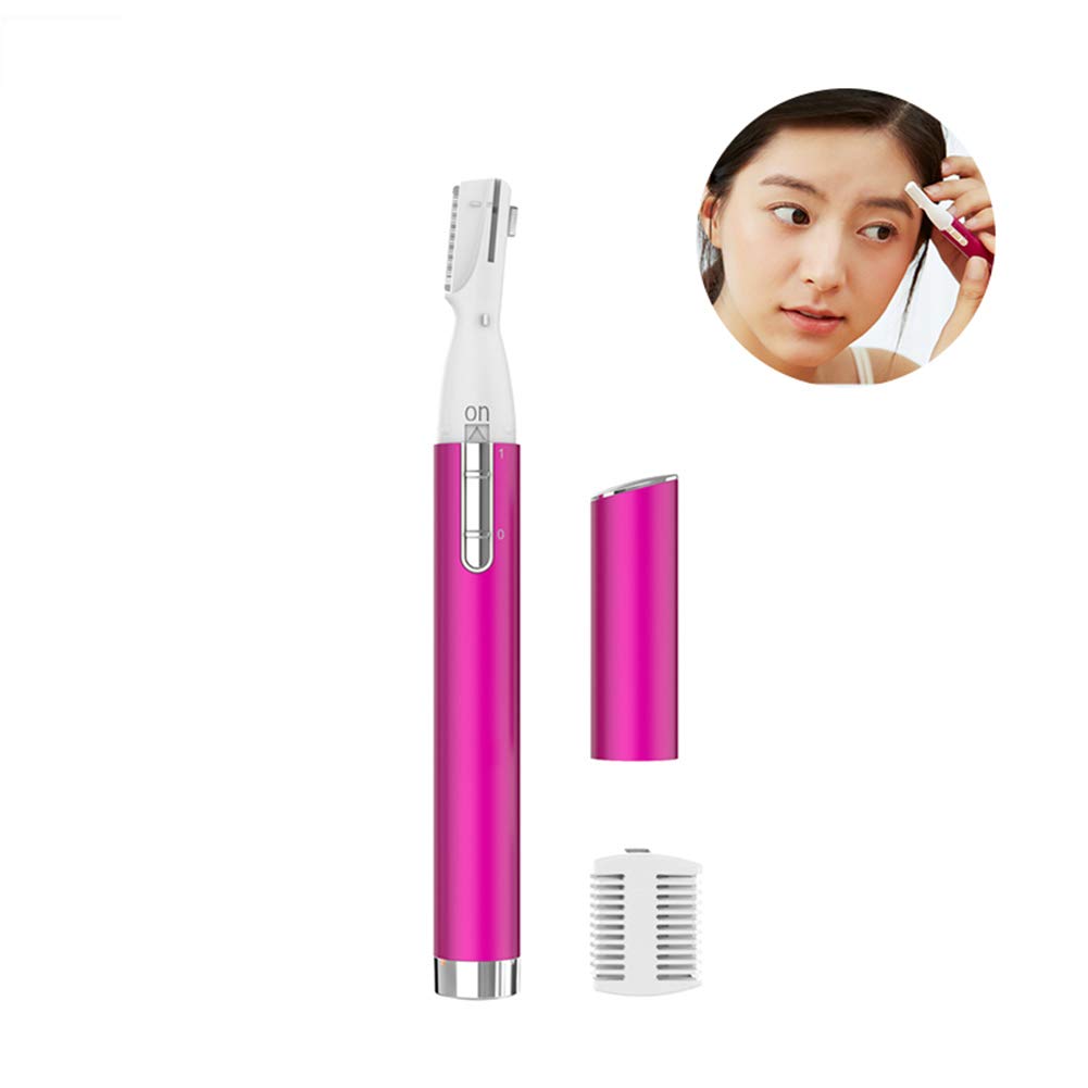 Belle Eyebrow Hair Remover Electric Painless Eyebrow Trimmer Epilator for Women Portable Eyebrow Hair Removal Razor,Pink