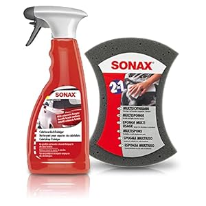 1 x 500 ml Sonax CABRIOVERDEKKINGSREINIGER + SONAX MULTISCHWAMM spons