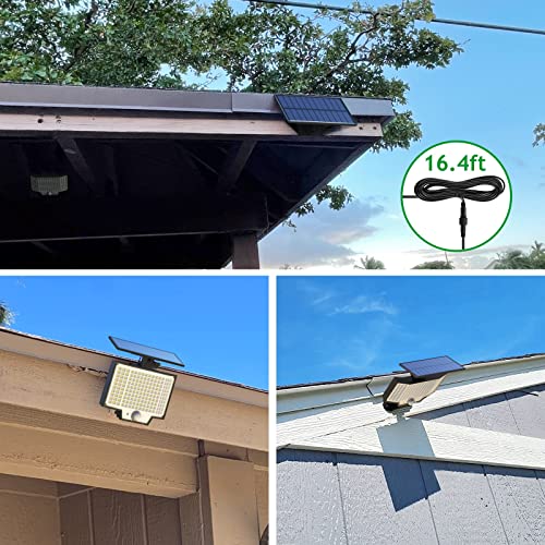 Engrepo Solar Lights 160 Led Wireless Waterproof Solar Flood Light Security Motion Sensor Light Luces Solares With 16.5Ft Cable For Deck, Fence, Patio, Front Door, Gutter, Yard, Shed, Path. #TOP2