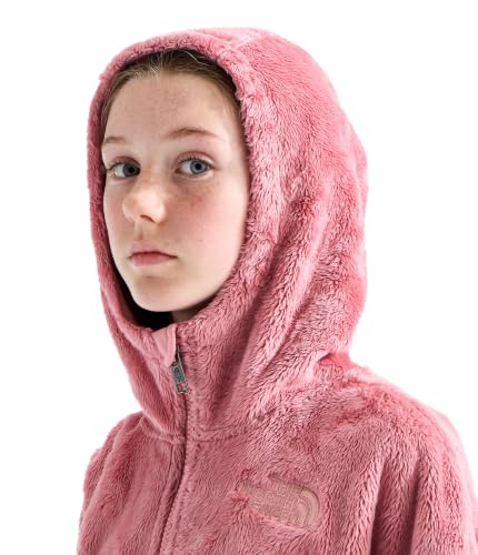 Image of THE NORTH FACE Girls' Osito Full Zip Hoodie | Fleece Hooded Jacket With Hand Pockets & Durable Ribbed Collar