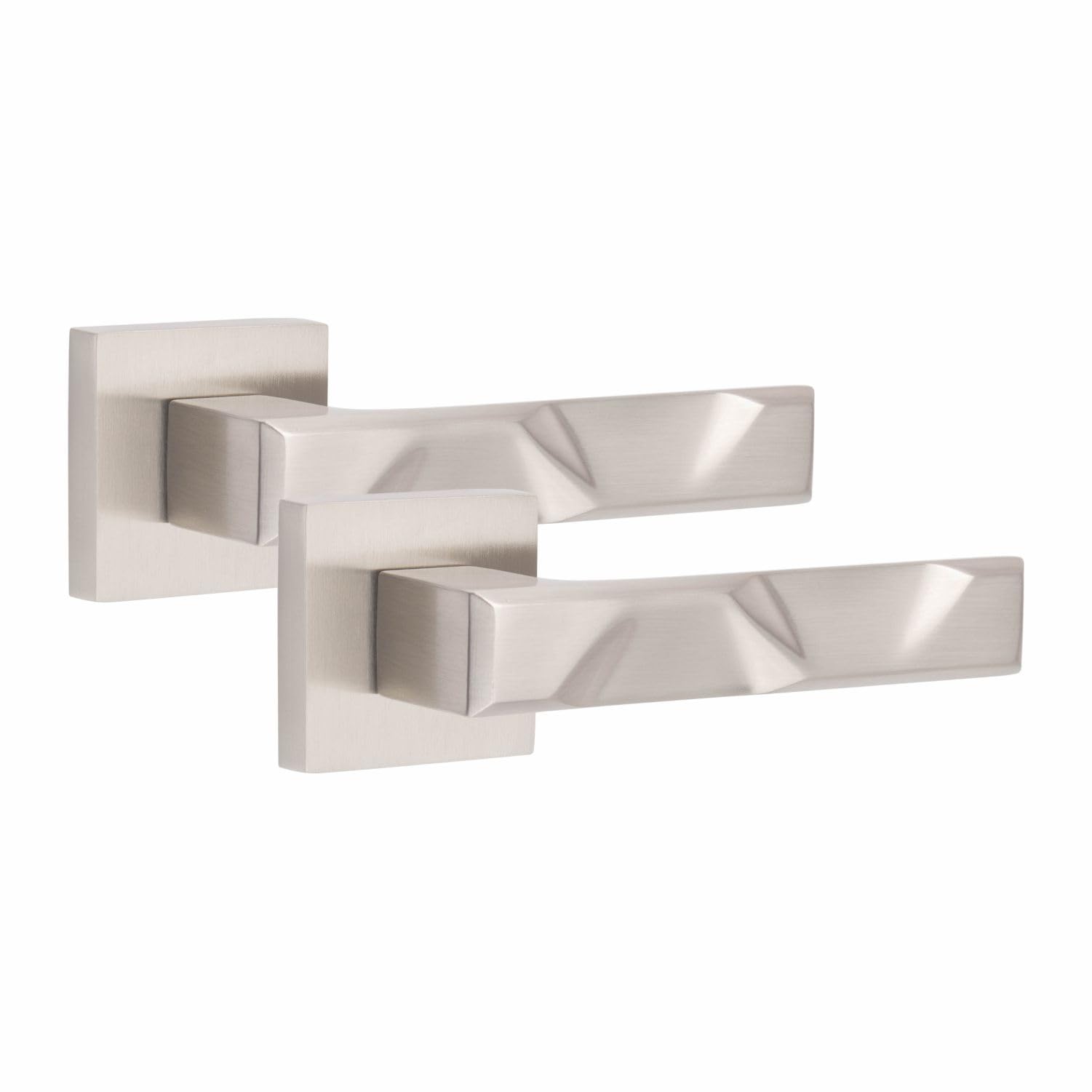 Golden Grace Nova Premium Door Handle Set - Satin Nickel