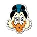 Logoshirt Aimant de réfrigérateur Oncle Picsou - Aimant de frigo Disney - Magnet Uncle Scrooge - en Forme - Design Original sous Licence