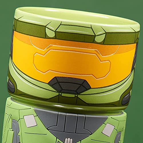 Numskull Halo Master Chief Tazza in ceramica con manicotto in gomma, 400 ml, prodotto ufficiale Halo - Gadget - Immagine 3