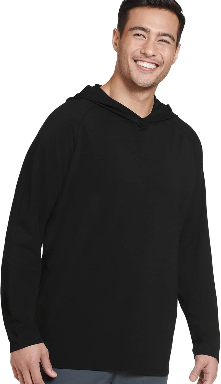 Jockey Men’s Loungewear Cotton Modal Blend Signature Hooded Long Sleeve T-Shirt