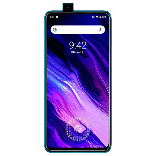 UMIDIGI S5 Proスマートフォン Android 10.0 simフリー スマホ 本体 ポップアップ セルフィカメラ 内蔵指紋センサー 6.39インチFHD＋フルスクリーン Helio G90Tゲームプロセッサ グローバルLTEバンド対応6GBRAM+256 GB ROM AU使えます（一年保証） (ブルー)