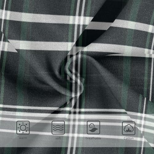 Girls' Panties Comfort Color for Kid Dark Green Plaid in Sizes 2T,3T, 4T, 5T, 6Y and 8Y3