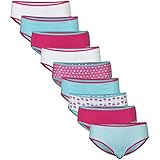 Gildan Little Girls' Cotton Hipster Underwear, 9 Pack