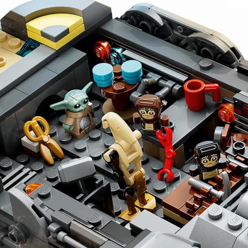 Image of LEGO Star Wars: The Mandalorian and Grogu Anzellan Starship Toy Building Set for Kids - 75445