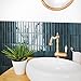 Smart Tiles Peel and Stick Backsplash - 5 Sheets of 11.43 x 9 - 3D Adhesive Peel and Stick Tile Backsplash for Kitchen, Bathroom, Wall Tile Agadir Blue