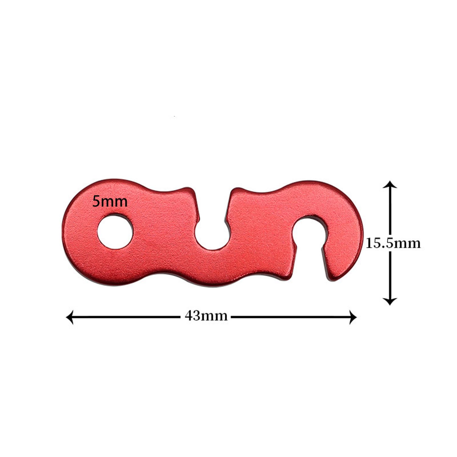 Qishing 20 Pieces Aluminum Alloy Guyline Cord Adjusters Rope Adjusters Tent Tensioners Tent Wind Rope Buckles Camping Accessories for Tent Camping Hiking Backpacking Outdoor Activity