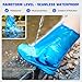 Disposable Waterproof Shoe Covers for Rain, 10 Pairs of Clear Durable Non-Slip Plastic Rain Boot Covers for Men & Women for Use in Water Parks, Commuting and Travel (blue, adults)
