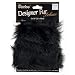 Bulk Buy: Darice DIY Crafts Luxury Fur Trim Black 2 x 30 inches (3-Pack) 2501-90