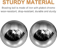 Vista 4 de 2 bolas de baoding chinas, para ejercicio, salud, estrés, con caja, meditación, masaje, balonmano (plata, diámetro 1.49 pulgadas, caja clásica roja)