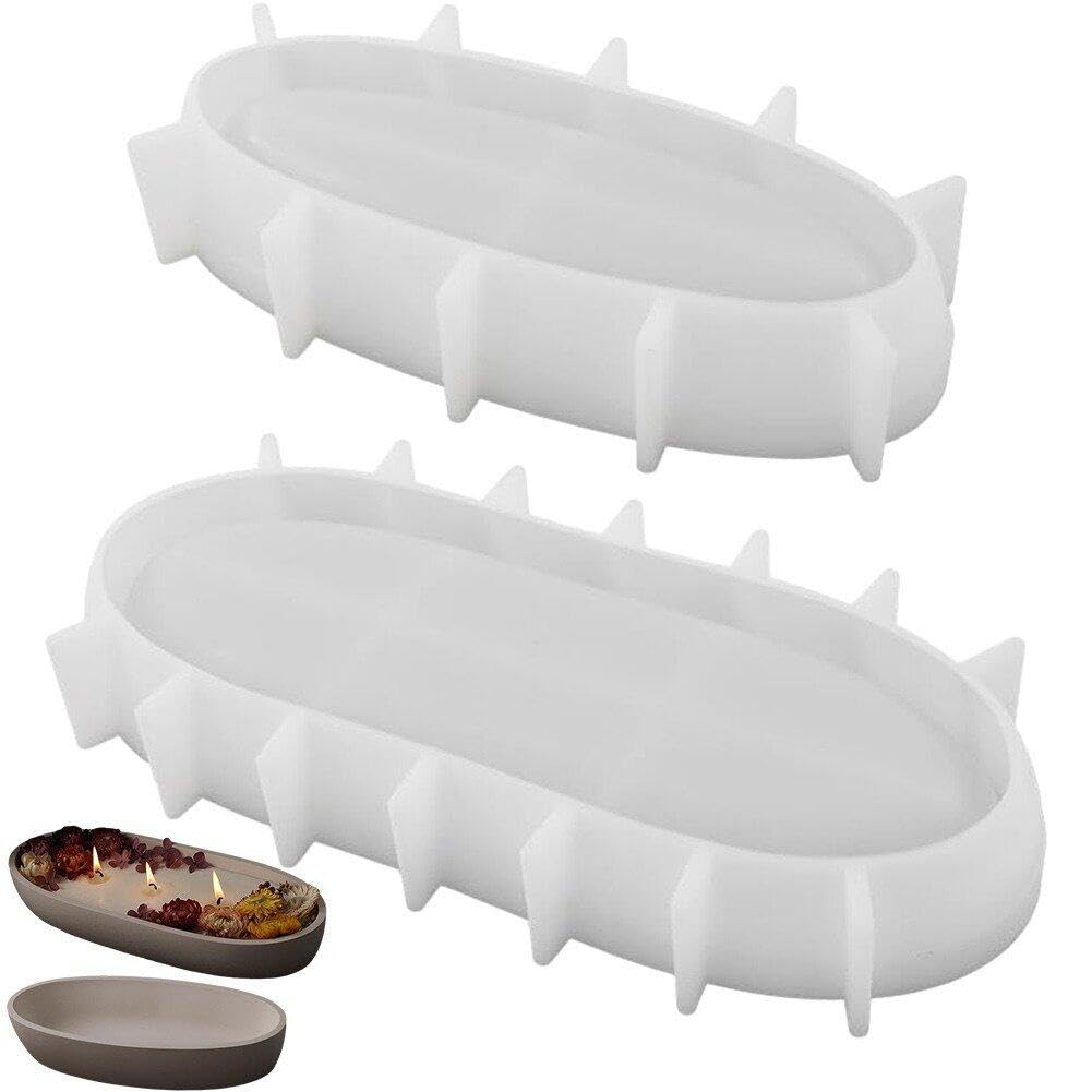 Moule résine époxy bougeoir silicone plateau de moulage pour création de bijoux et plaque déco