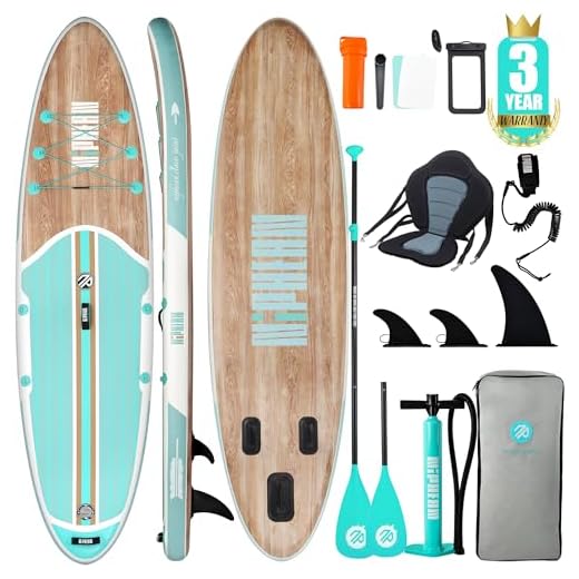 Niphean SUP Gonfiabile Adulti con Tutti gli Accessori, 320cm Stand up Paddle Gonfiabile per Tutti i Livelli, Paddle Board con Capacità di 200kg per 2 Persone, Tavola da SUP Gonfiabile con Sedia