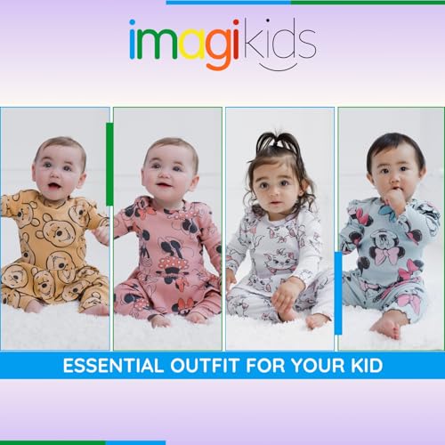 Image of Disney Girls' Ribbed Long Sleeve Tee and Pants Set for Baby & Kids