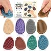 Fidget Toys Adults Sensory Stone: 8 Pack Texture Worry Stone