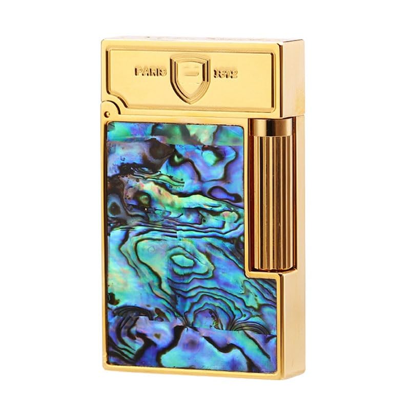 Encendedor de gas masculino de bronce con sonido click