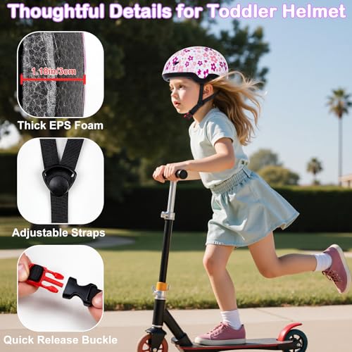 Image of Toddler Bike Helmet, Kids Helmets Baby Infant Bike Helmet for Kids Toddlers Boys Girls Age 1-3 /2-4 /3-5 /5-8 for Biking Scootering Skateboarding