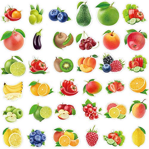 Dealcase T ZHI 100 Pcs Fruits And Vegetables Stickers Waterproof Vinyl Stickers thumb #3