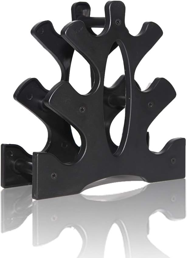 DMAR PVC Dumbbell Rack For Small Dumbbells (No Dumbbells), Household 3 Tier Dumbbell Holder, Fitness Equipment Accessories