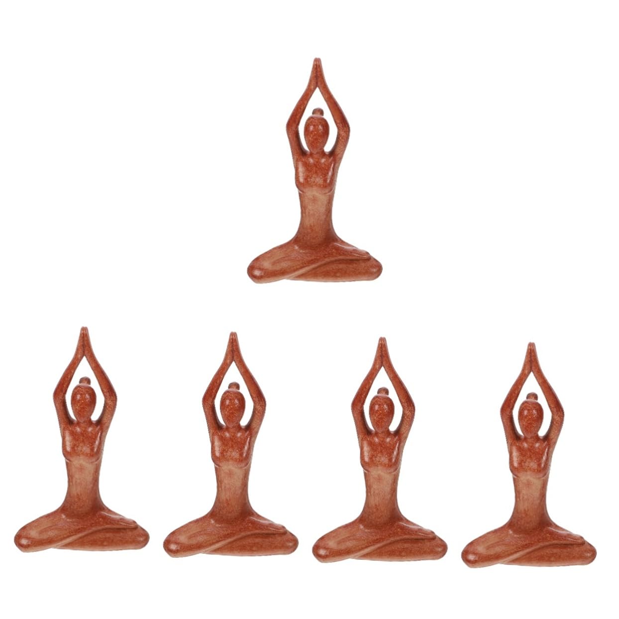 Petite statue de femme posture yoga Ciieeo pour cultiver l'esprit zen et la paix intérieure