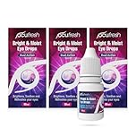 [3pack] Ocufresh Brightening Eye Drops | for Dazzling White Eyes | Refreshes and whitens red Eyes | 10ml Each