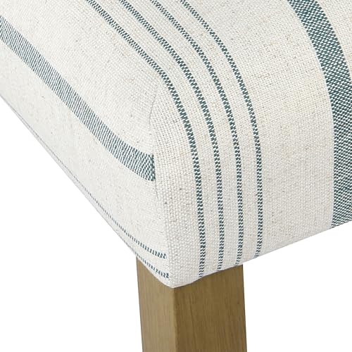 Image of HomePop Classic Parsons Dining Chair - Blue Calypso Stripe (Set of 2)