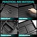 OUSUWO Hidden Trunk Organizer Tray Compatible with 2019-2025 Toyota RAV4 LE XLE XSE Hybrid (Not Prime), hidden toolbox Storage Box fit for RAV4 Trunk Cargo divider accessories